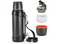 Garrafa Térmica De Viagem De Aço Inoxidável De 2,5 L Com Caneca Sem Bpa Garrafa Grande A Vácuo Brilvibera