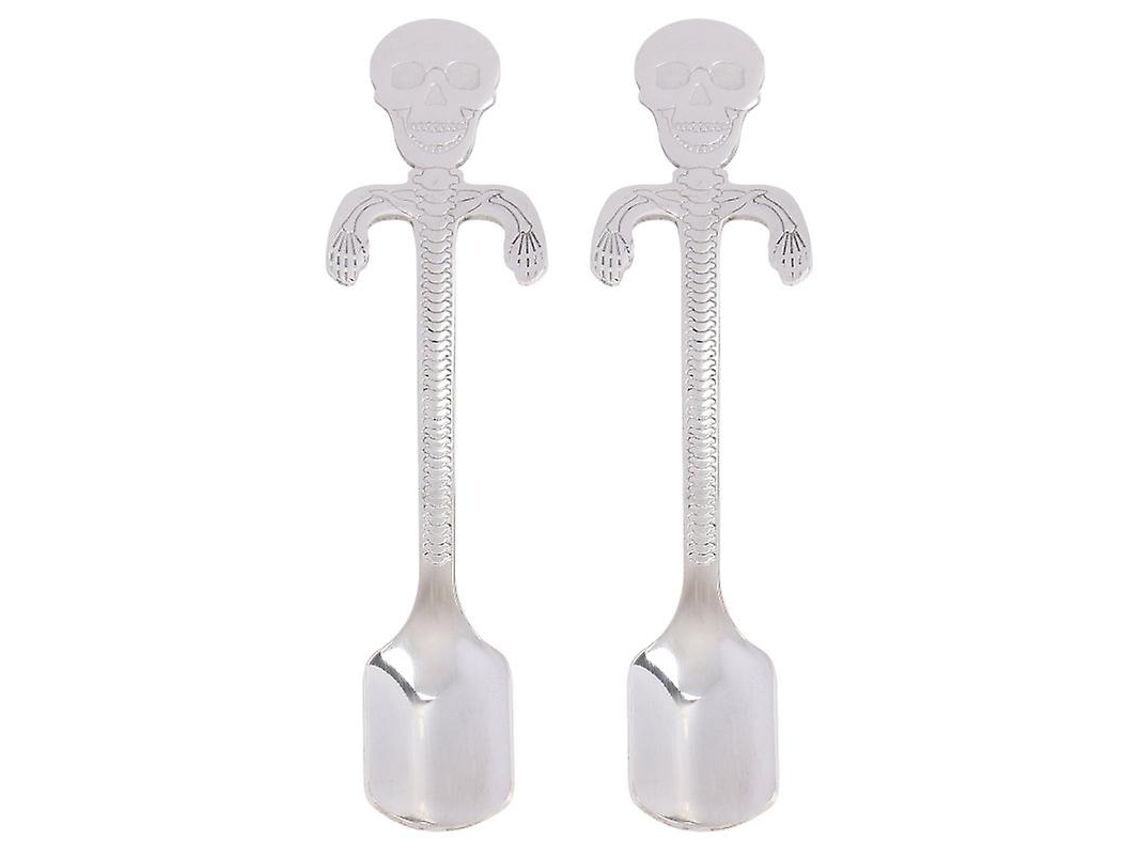 2 Peças De Colher De Aço Inoxidável Para Loja De Sobremesas