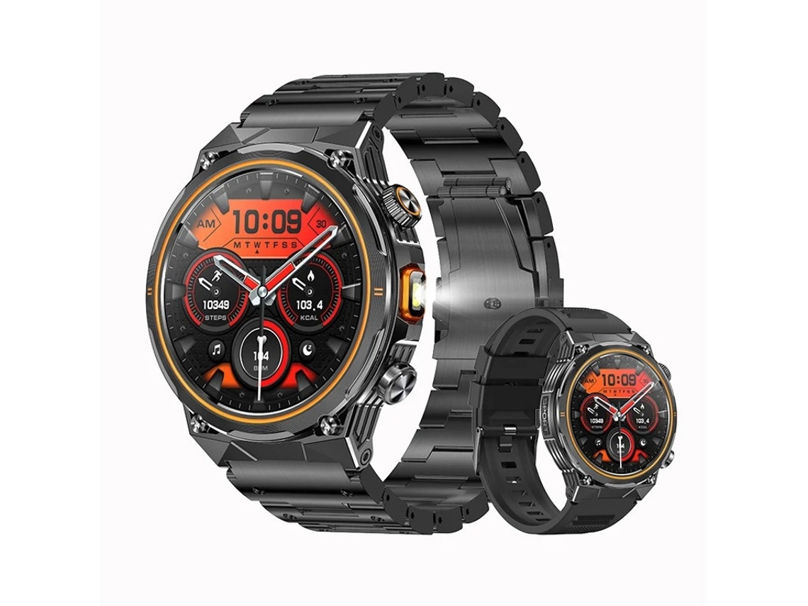 Smartwatch Ak81 Com Lanterna Para Esportes Ao Ar Livre Bestvite (preto)