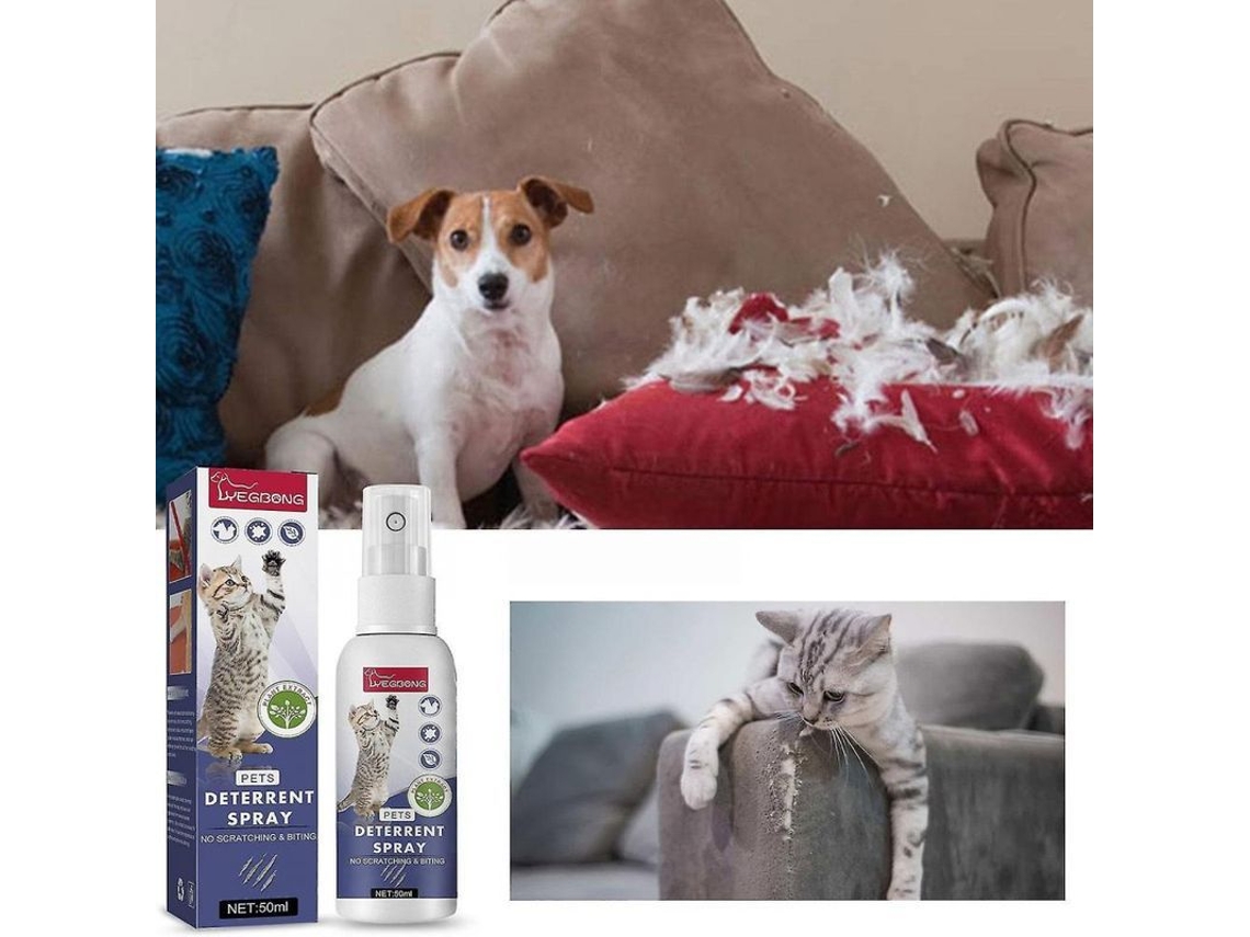 Detergente para gatos, repelente de arranhões, protetor de móveis, treinamento de comportamento, fórmula herbal natural S/MARCA