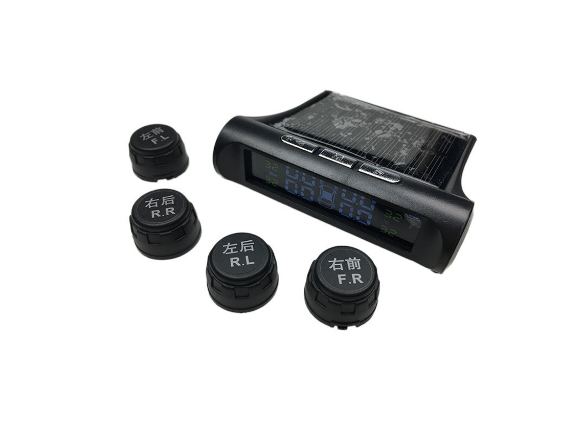 Sistema Universal De Monitoramento Da Pressão Dos Pneus De Carros, Alimentado Por Energia Solar, Com Sensor De Pressão Externo.