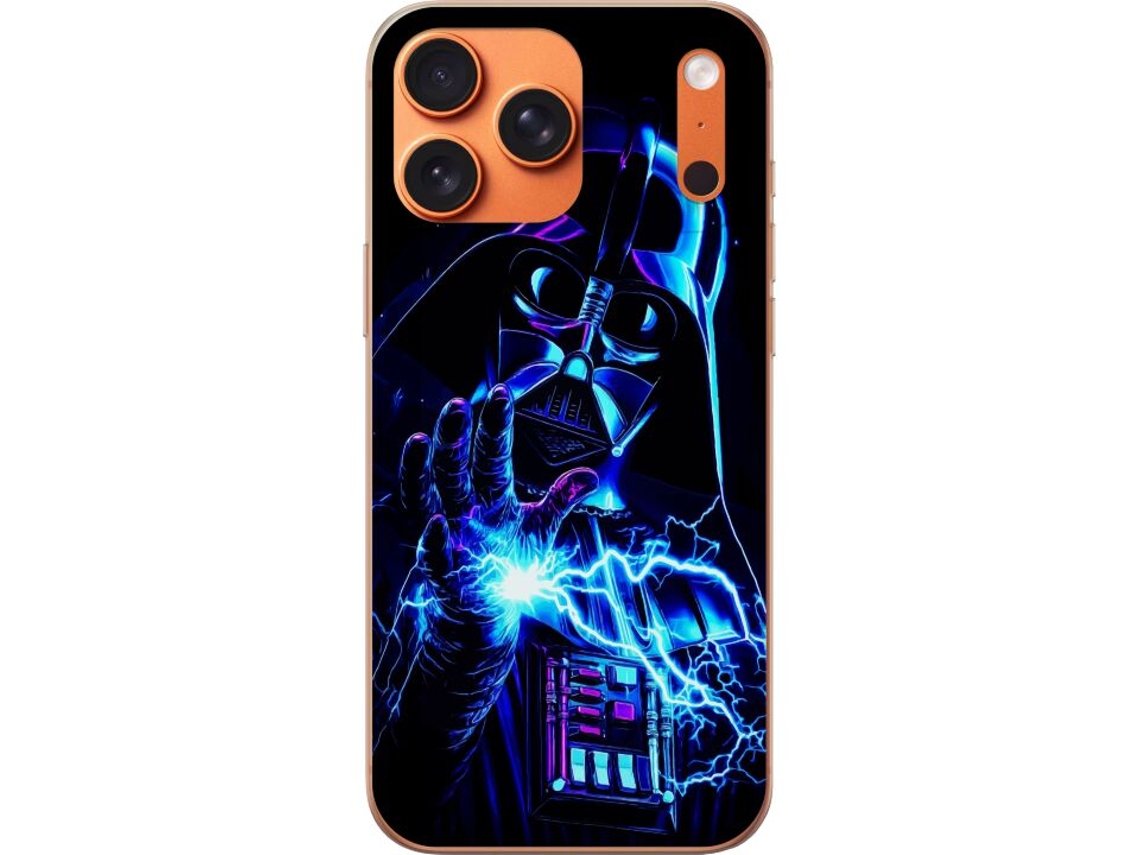 Capa Para Celular Compatível Com Apple Iphone 17 Pro Max. Máscara Brilhante Com Cores Neon E Energia Elétrica Em Um Design Futurista E Impactante.