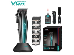 (verde) Máquina De Cortar Cabelo Elétrica De Alta Potência Com Visor Digital E Base, Máquina De Cortar Cabelo Elétrica De Alta Velocidade