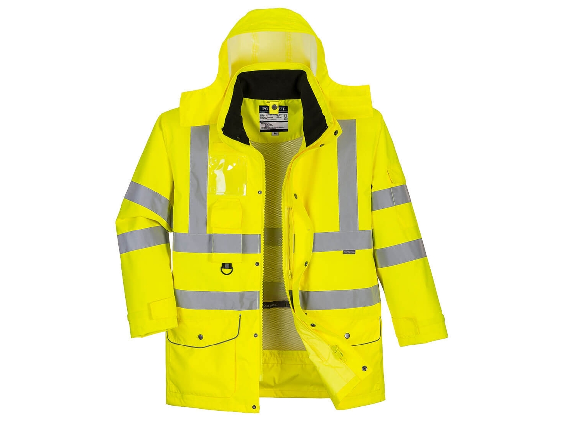 Jaqueta 7 Em 1 Respirável E De Alta Visibilidade Traffic / Amarelo / M Portwest