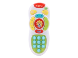 Ats brinquedo de Controle Remoto Infantil com Luz e Som, Botões Simulados, Música e Histórias para Bebês