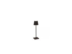 Candeeiro de Mesa Poldina Pro Micro Led Preto Recarregável e Regulável ZAFFERANO