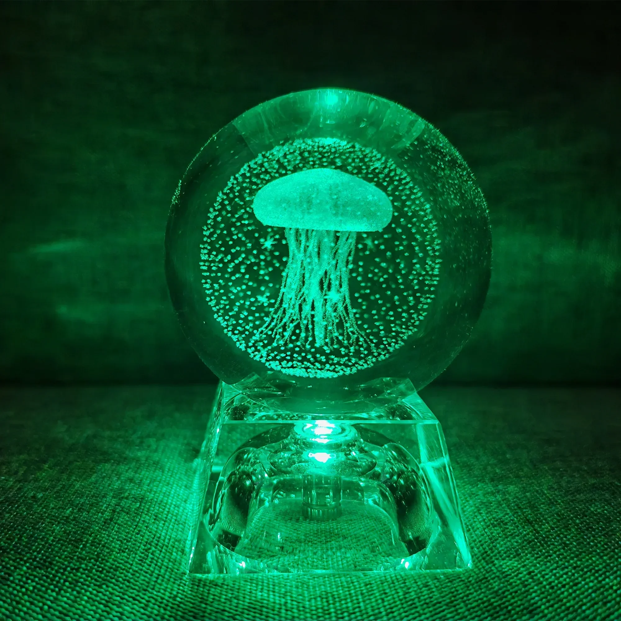 Bola de Cristal Led, Bola de Vidro 3d, Decoração para Casa, Enfeite para Presente de Dia Dos Namorados. MDUG