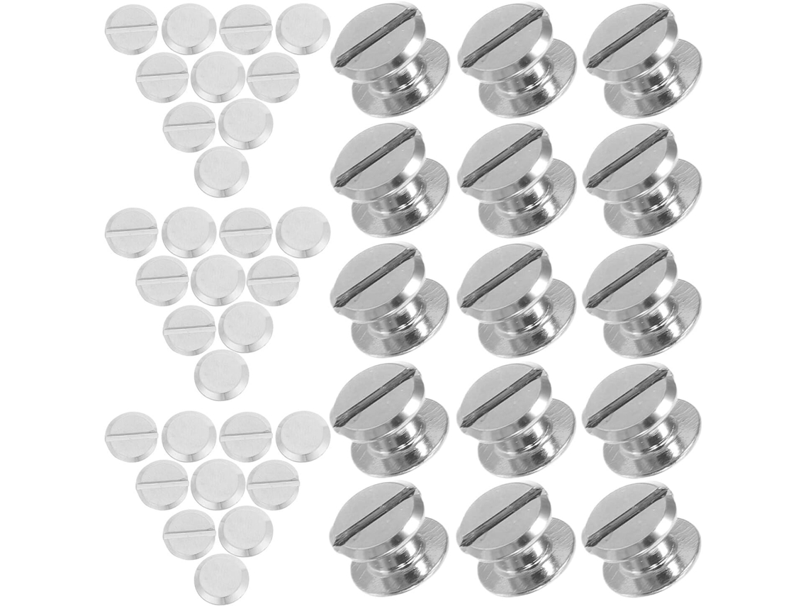 Parafusos E Rebites De Aço para Encadernação, 10x5x4 Mm, 200 Peças, Acessórios para Reparo de Cintos e Livros, Kit de