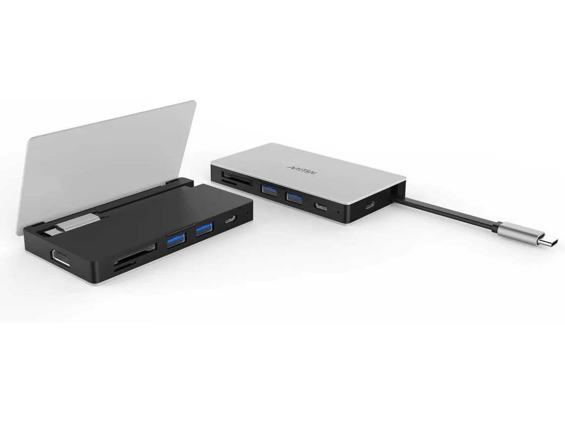 Hub Mitsai T-C 6Em1 2Usbc+2Usb3+Hdmi+Sd (Outlet Caixa Aberta )