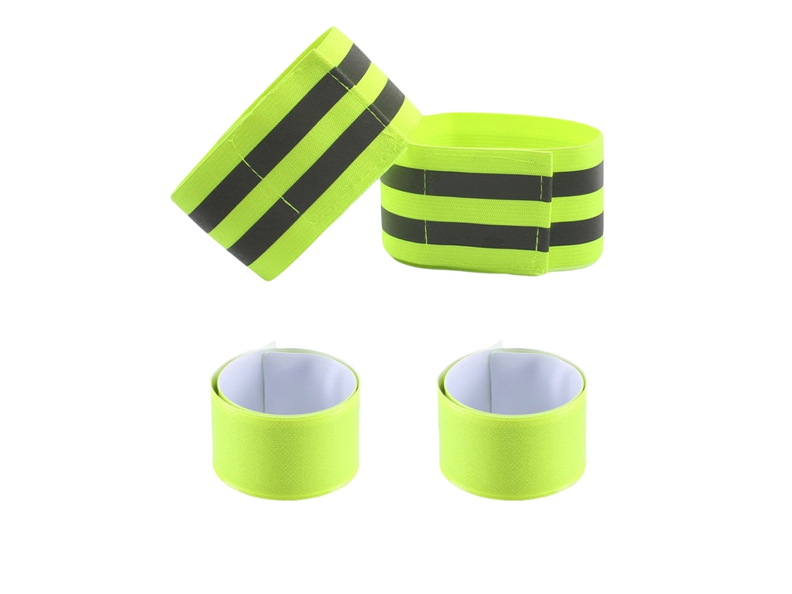 Business 4 Peças de Faixas Refletivas para Pulso Braço Tornozelo Perna Equipamento Refletivo para Caminhada Ciclismo Corrida Noturna