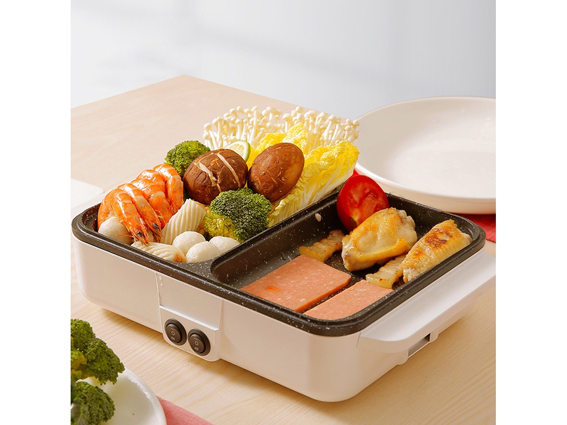 Frigideira grill elétrica de 2 velocidades, 1200w, 2l LAXISCREED