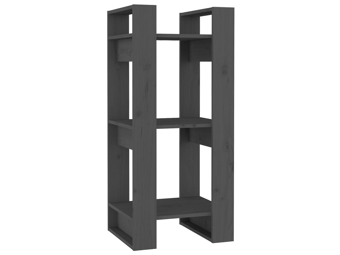 Book Cabinet, Book Cabinets Vidaxl Cinzeto Madeira De Pinho (41 X 35 X 91 Cm)