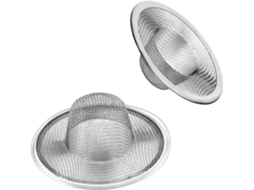 Ralo de Piso em Aço Inoxidável com 2 filtros para pia e varanda AQUAFORGE
