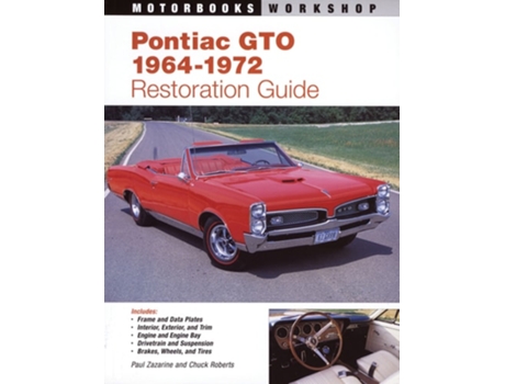 Livro Pontiac GTO Restoration Guide, 1964-1972 de Paul Zazarine (Inglês)