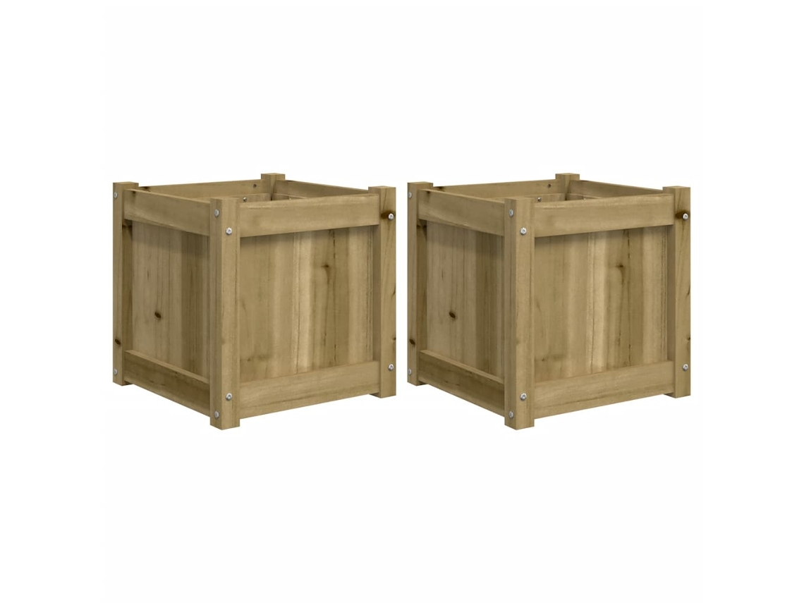 Garden Planter, Garden Planters Vidaxl Marrom Madeira De Pinho Impregnada (n/a)