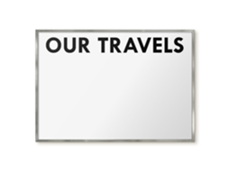 Magnetic Board Our Travels For The Living Room Espelharte (100x70 Cm)