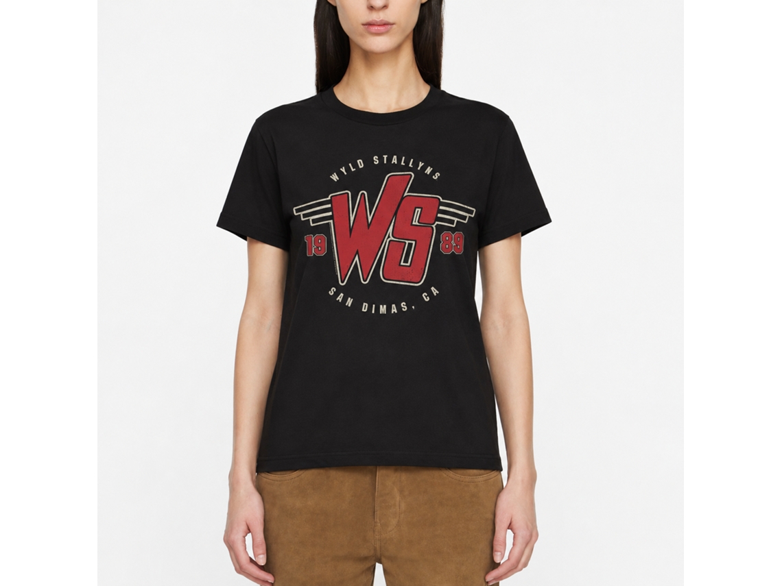 Rockinstone Bill And Ted Ws Logo 1989 Black Adult T-shirt Size:m