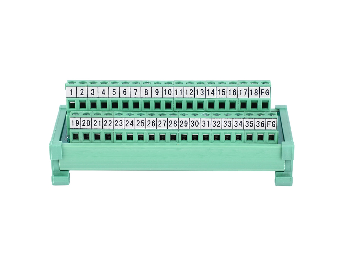 Conector de Cabo Bloco Terminal Plc SCSI 36p Rail Din 35mm com S/MARCA