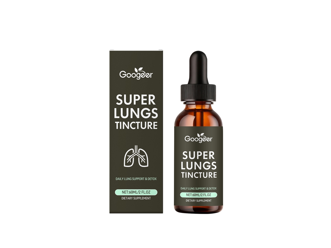 Gotas Diárias de Suplemento Alimentar Googeer para Suporte Pulmonar