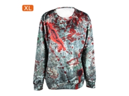 Suéter Unissex Pulôver Estampa Garras Casual Halloween
