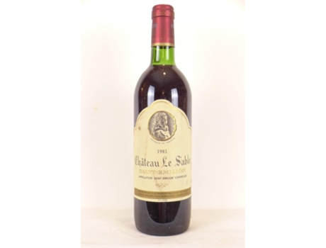 Vinho Tinto CHÂTEAU LE SABLE 1981 (75 cl - 1 unidade)