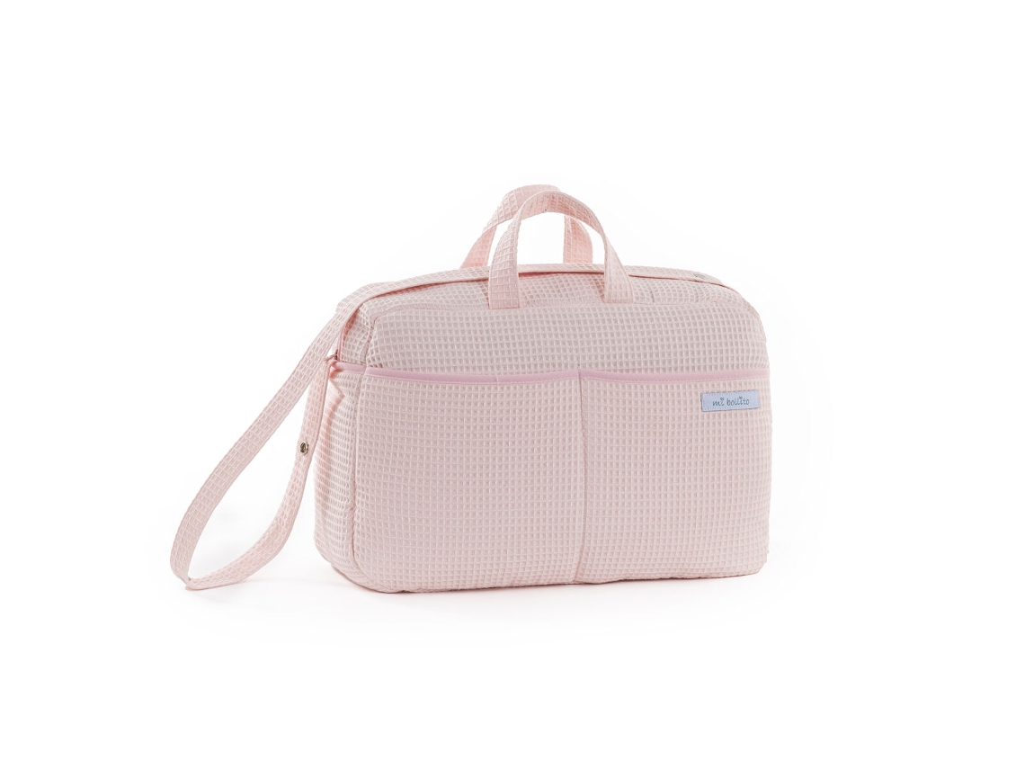 Bolsa para Troca de Fraldas MI BOLLITO Rosa Claro 15 x 30 x 45 cm