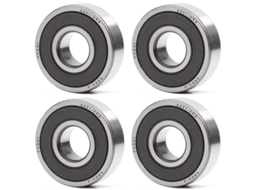 Rodamiento de Bola 6201 2rs 12x32x10mm Doble Junta de Goma Abec 5 Pre lubricado 4 Piezas