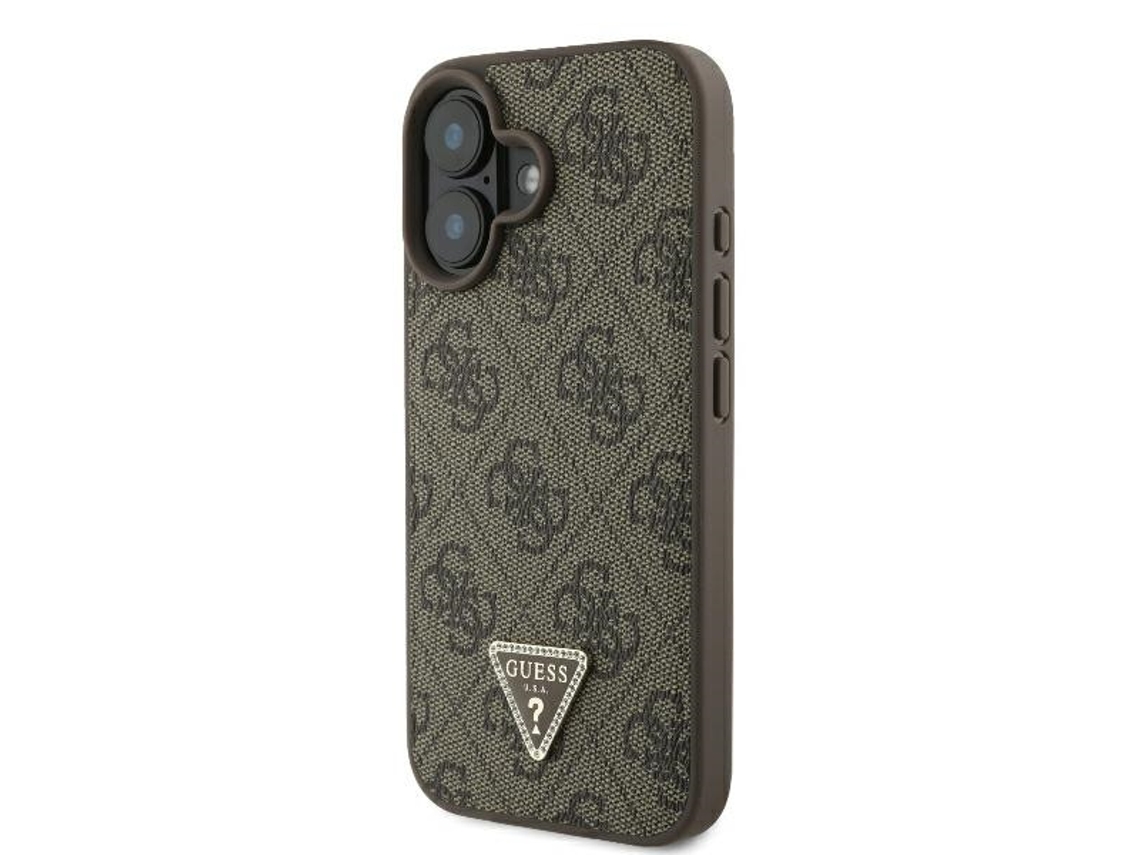 Capa para iPhone 16 Plus GUESS Rígida Castanho
