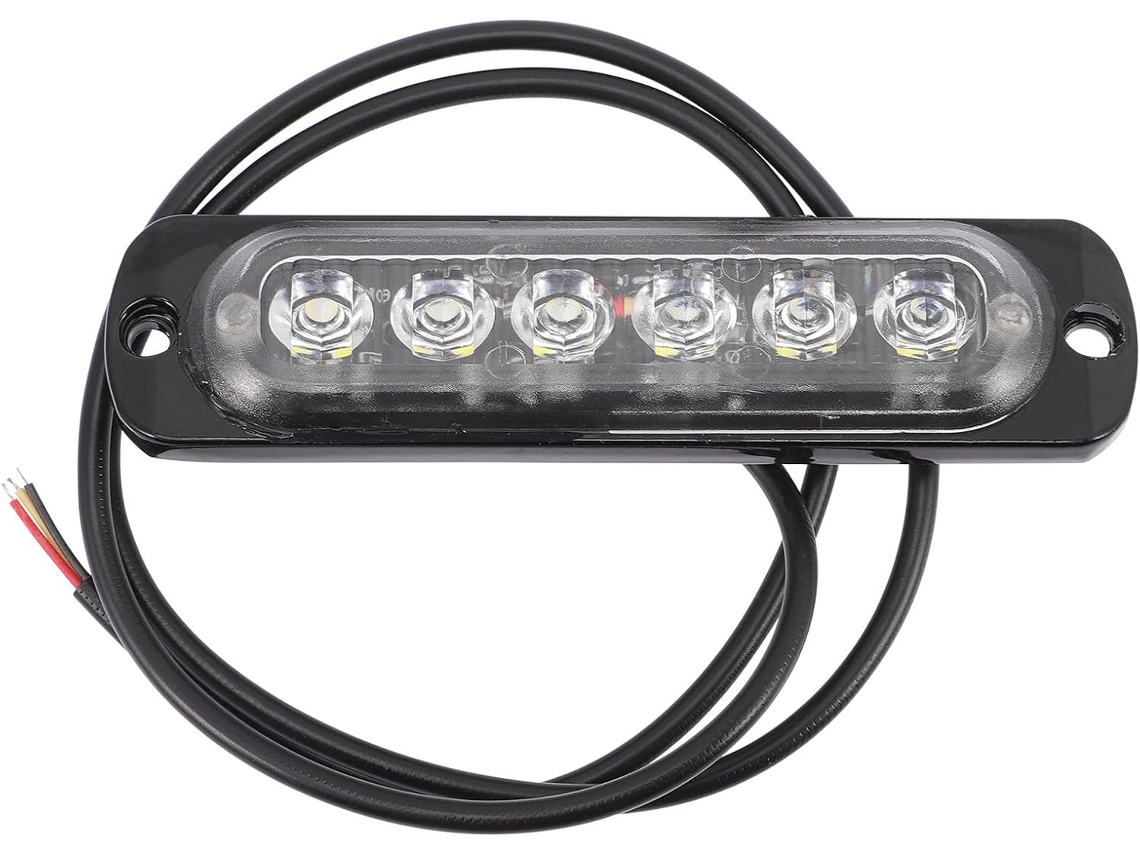 Luzes Estroboscópicas De Led, Liga De Alumínio, Alta Condutividade Térmica, 6 Leds Ultrafinos, 18w, 12v 24v, Ipx4, Luz