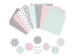 8 Pedaços de Tecido para Costura DIY, Pacote de Patchwork, Pedaços de Tecido 50 x 50 Cm Slowmoose