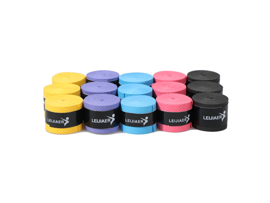 15pcs Grip Anti-derrubamento Absorvente De Suor Para Raquete De Tênis Badminton Vara De Pesca