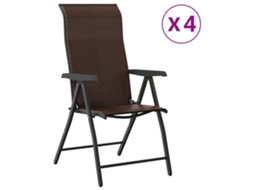 Folding Chair, Folding Chairs Vidaxl Marrom Rattan / Vime (n/a)