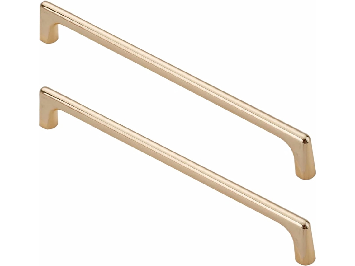 Conjunto De 2 Puxadores Liga Zinco Para Armários, Material Moderno, Puxadores Dourados Para Gavetas, Armários E Portas