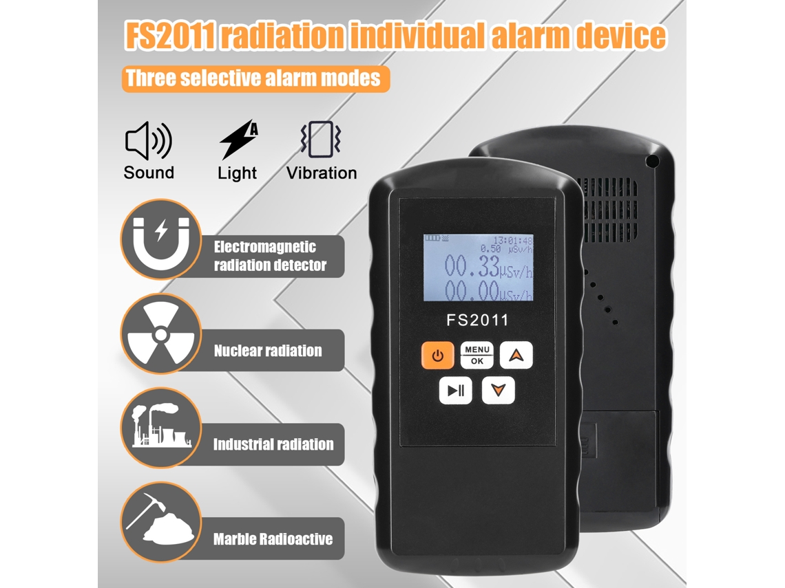 Detector De Radiação Nuclear Portátil Com Alarme De Dose