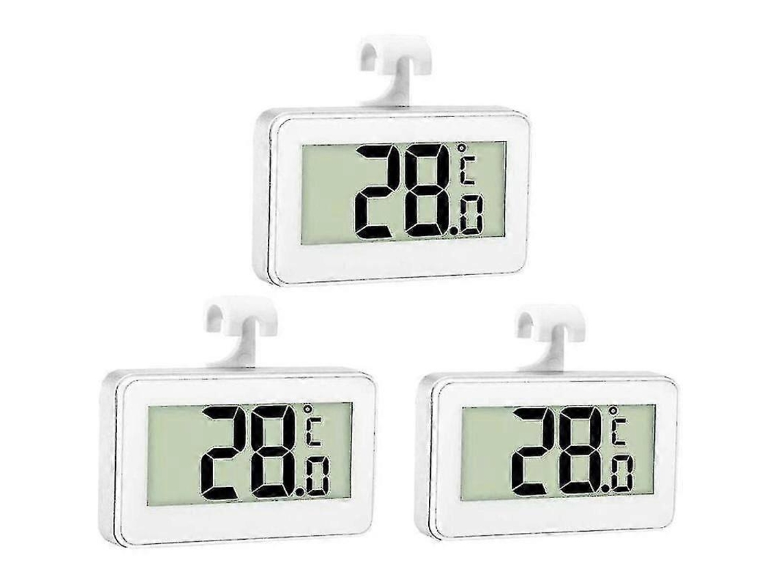 Termômetro Digital Para Refrigerador E Freezer Ly Ebike (pacote Com 3, Branco)