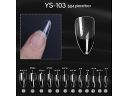 504pcs Pontes De Unhas Falsas Para Prensa Com Extensão Rápida Em Abs Transparente Para Manicure E Arte De Unhas