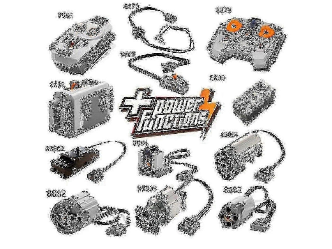 Conjunto Compatível De Receptor De Comando À Distância E Caixa De Pilhas Para Lego Power Functions Technic Motor 1070!e2