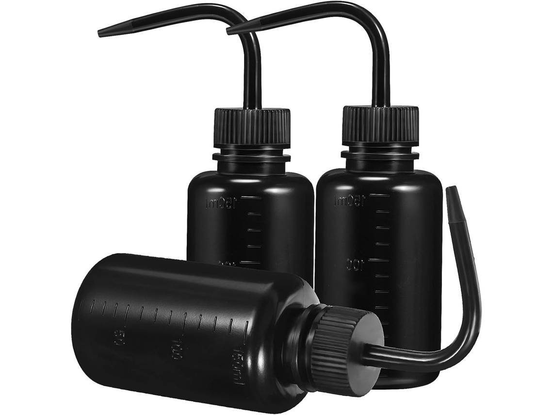 Conjunto De 3 Garrafas Flexíveis De Plástico Pe Leves E Portáteis De 150 Ml.