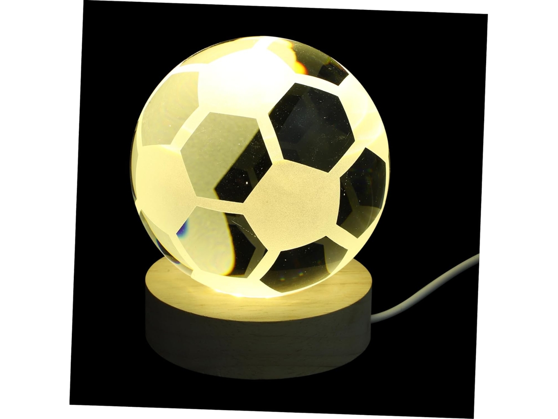 Luminária noturna infantil Sewroro com bola de cristal 3D e base.