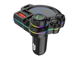 Transmissor FM Bluetooth 5.3 Slowmoose para carro, adaptador Bluetooth QC3.0 e PD20W para carro, reprodutor de música MP3 com slot para cartão TF