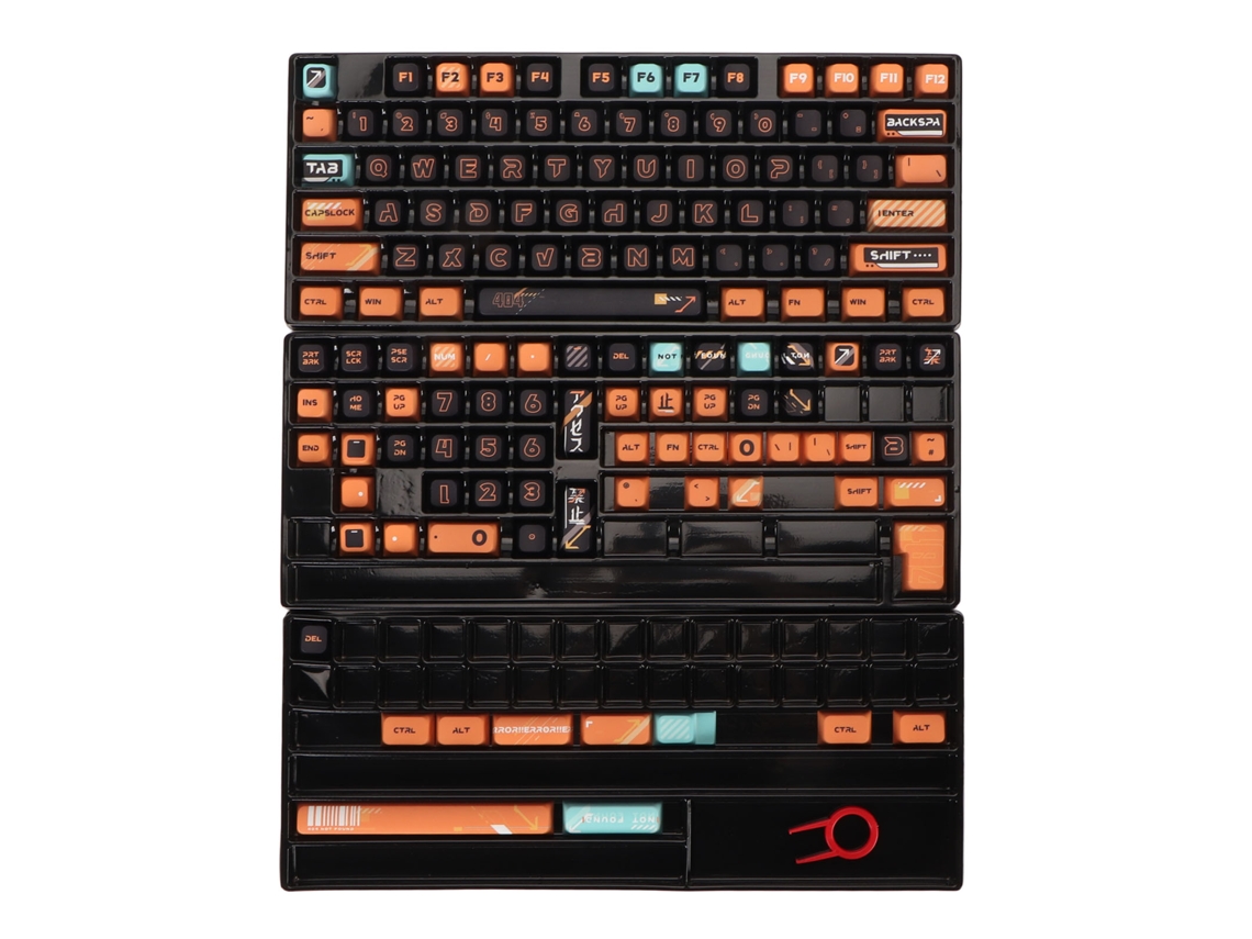 Conjunto de Teclas LAXISCREED 141 Teclas Pbt Resistente a Desbotamento