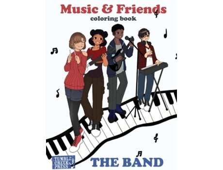 Livro Music And Friends Coloring Book De Dani Dixon (inglês)