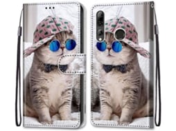 Capa Proteção Completa para Huawei P Smart 2019/Enjoy 9S HONGWE. Pele Sintética Multicor
