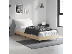 Vidaxl Estrutura Cama S/ Colchão Derivados De Madeira Carvalho Sonoma