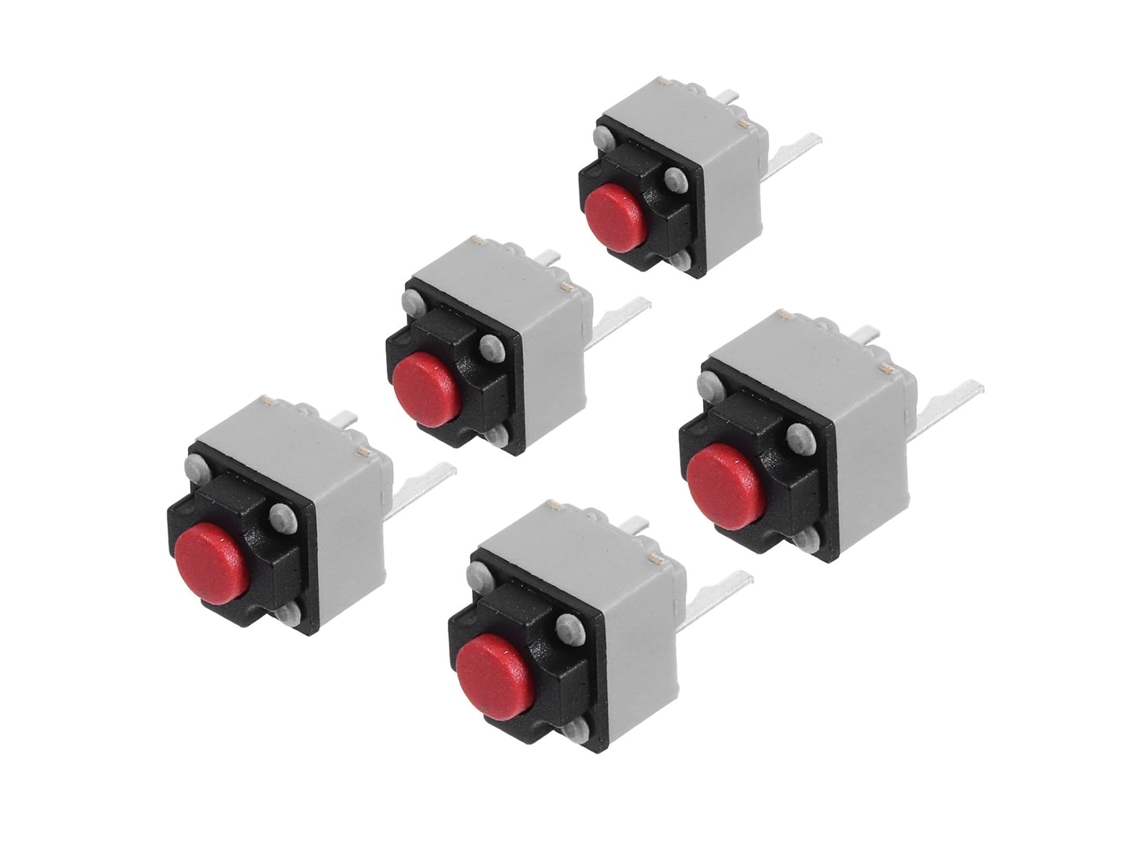 Switches Em Formato De Mouse, 6x6x7,3 Mm, Banhados A Prata E Em Cobre, 5 Unidades Robustas E Silenciosas.
