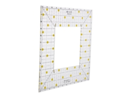 Régua Quadrada Para Patchwork, Ideal Para Costura E Corte De Tecido, Com Medidas Claras, Fácil De Lavar
