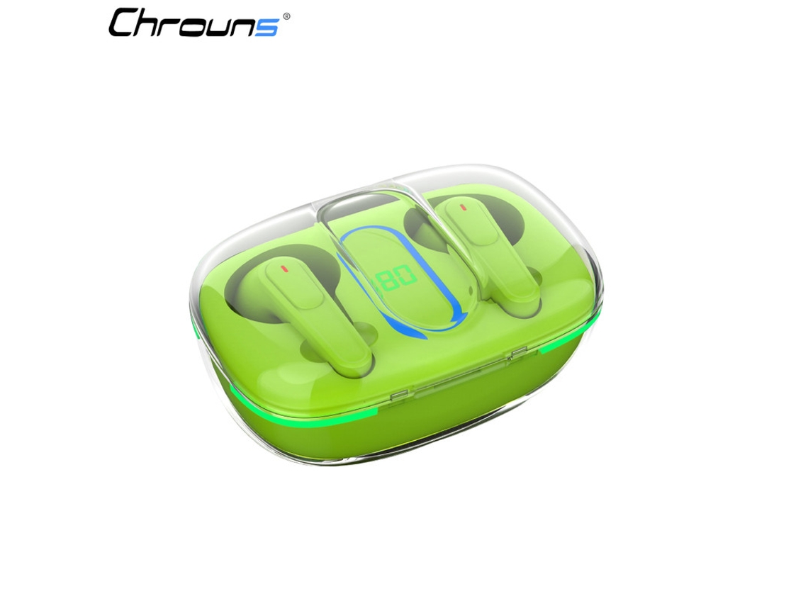 Auriculares Sem Fio Chrons Carregamento Estéreo Yizhood Bluetooth Verde