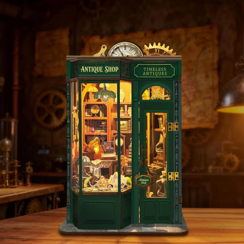 Cápsula Do Tempo Em Miniatura, Museu, Modelo Colecionável Vintage 3d De Madeira Para Montar (faça Você Mesmo)