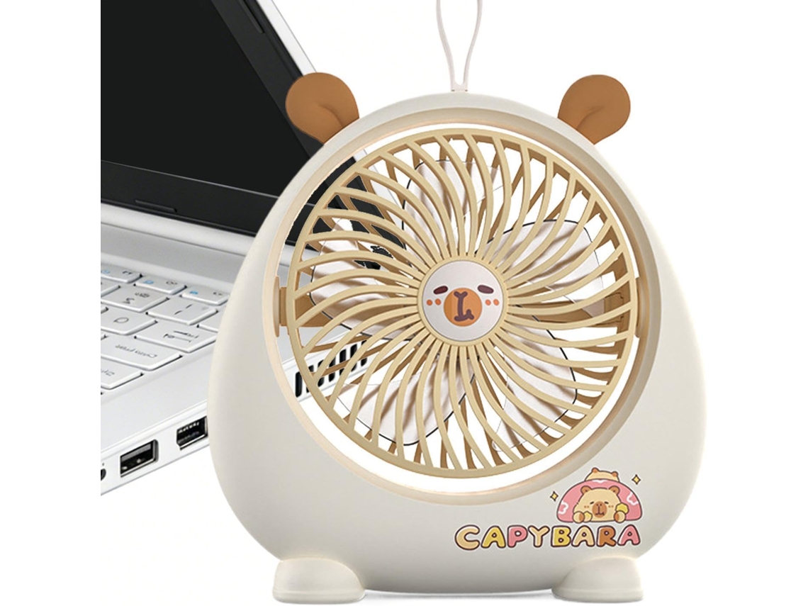 Ventilador De Mesa Portátil Ultechnovo 6 Polegadas Com Carregamento Usb, Rotação 360°,