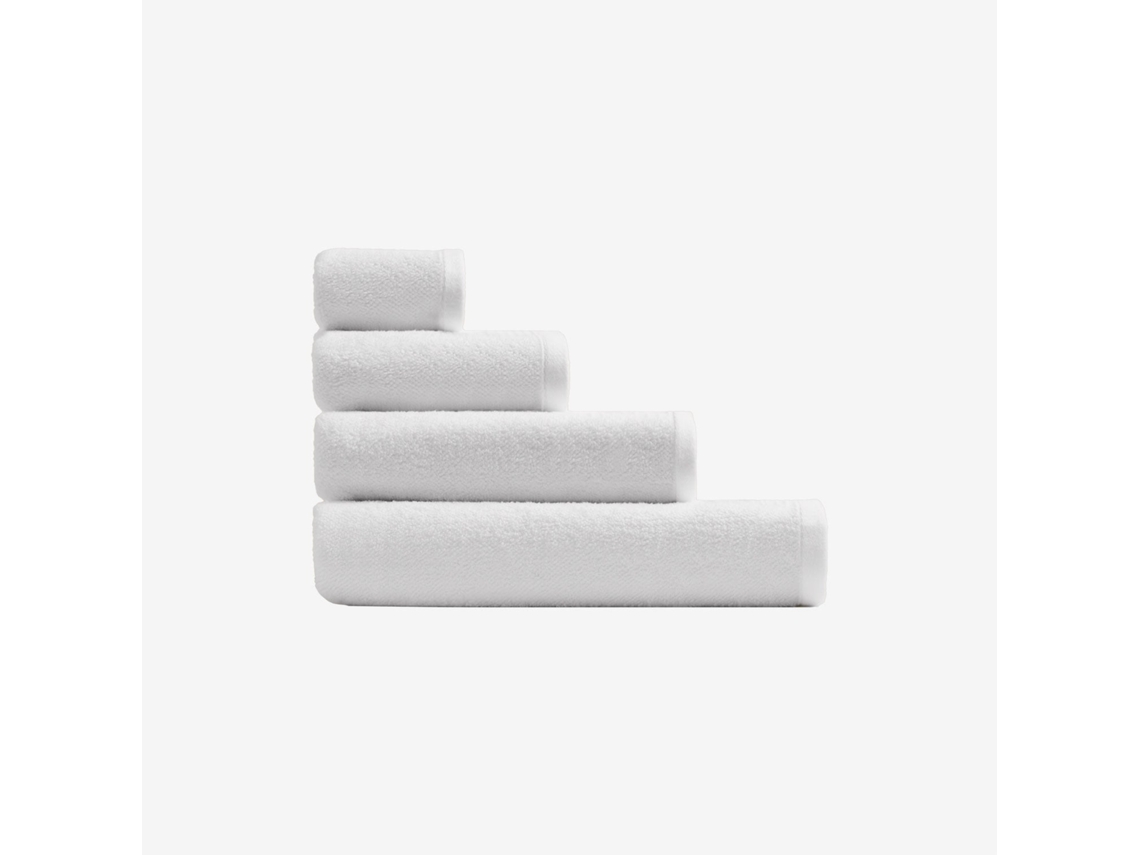 Sklum Conjunto De 4 Toalhas De Algodão Nerolit Algodão Branco